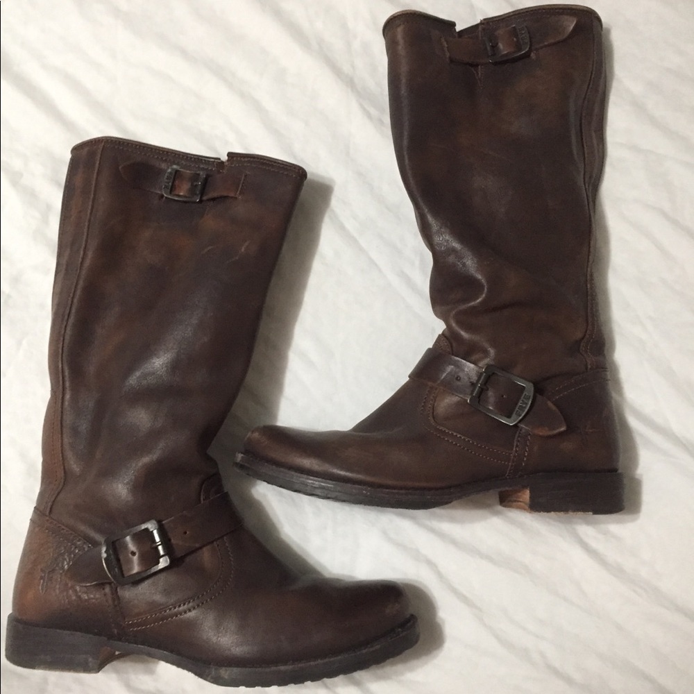 Leather Frye boots 8.5